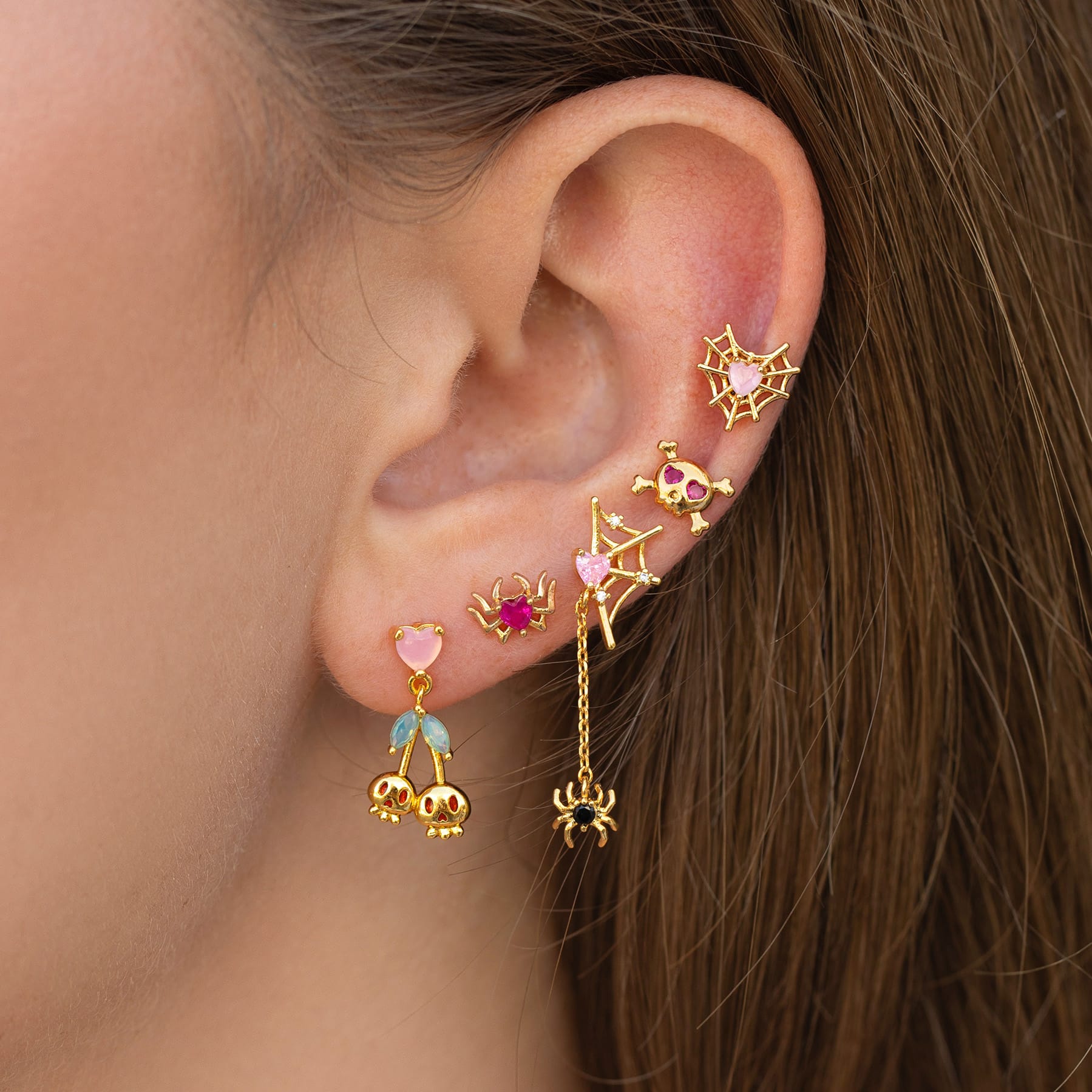 Heartstrings & Haunts Stud Set
