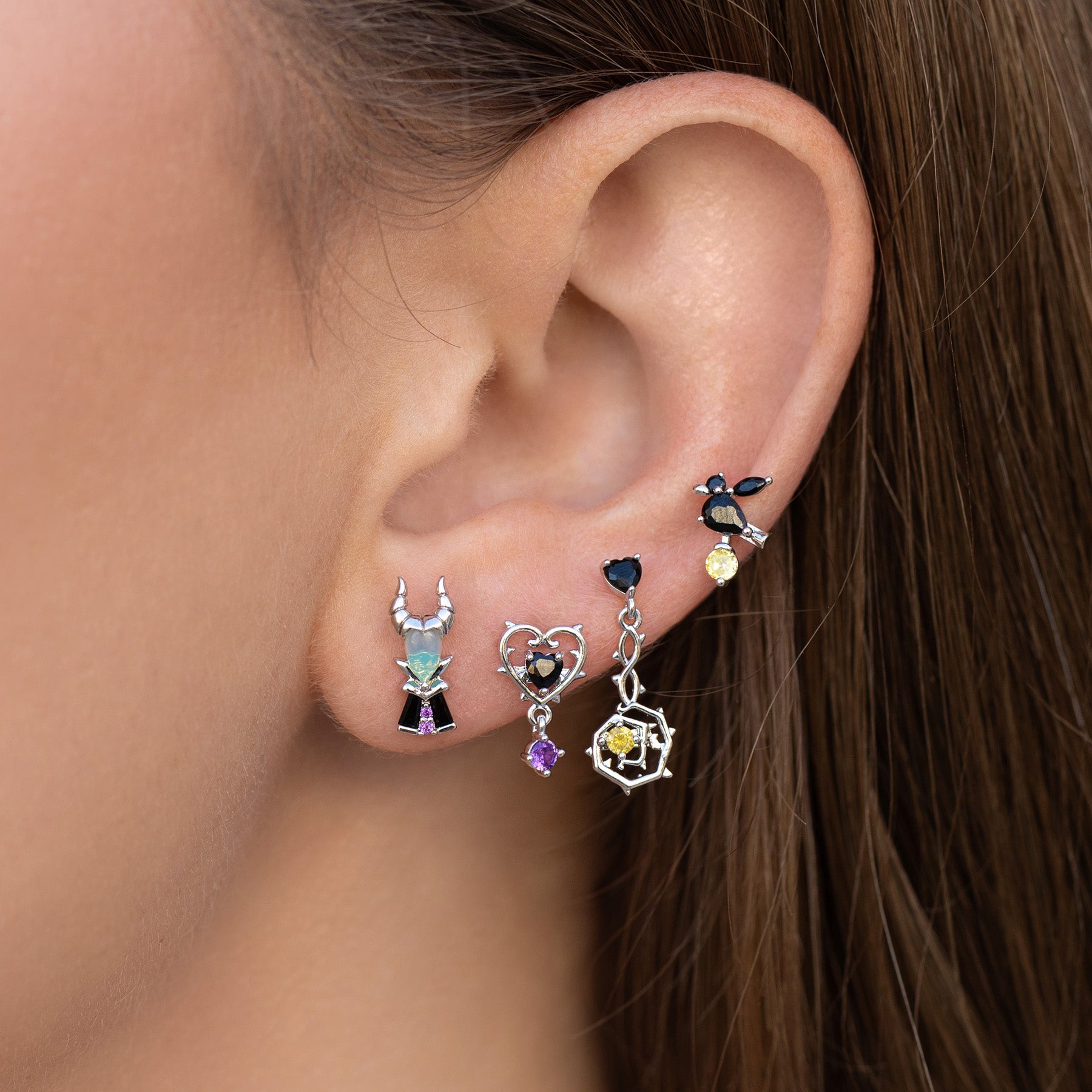 Disney Maleficent Earring Set