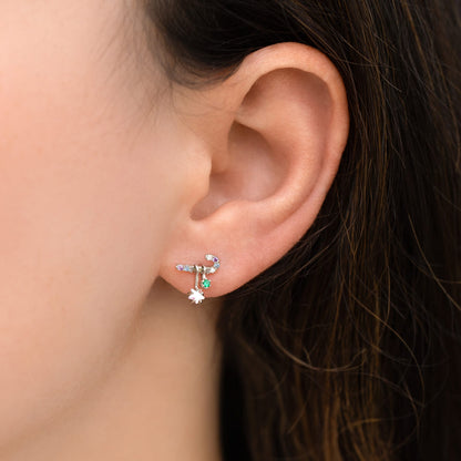 Candy Cane Studs