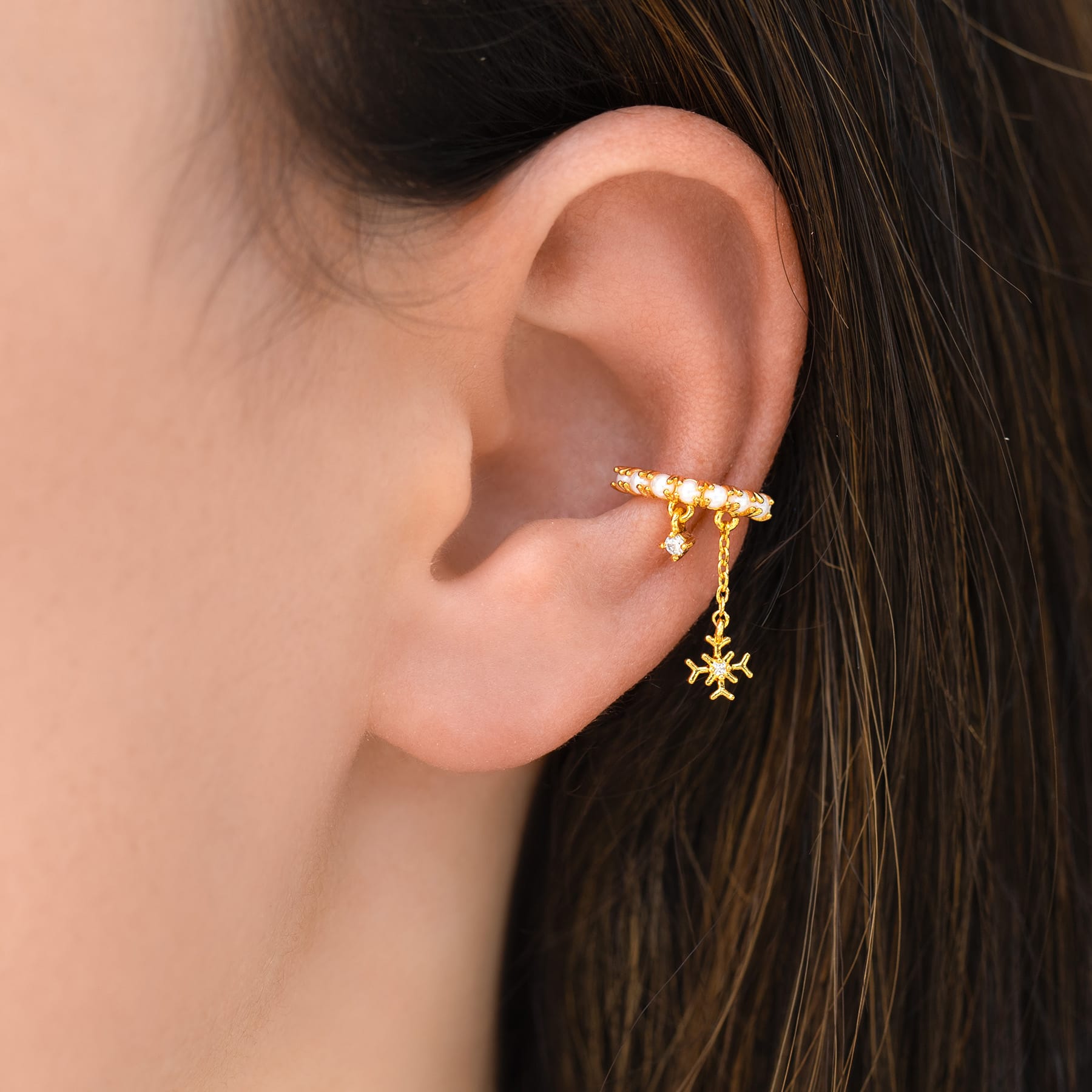 Snowdrop Ear Cuff