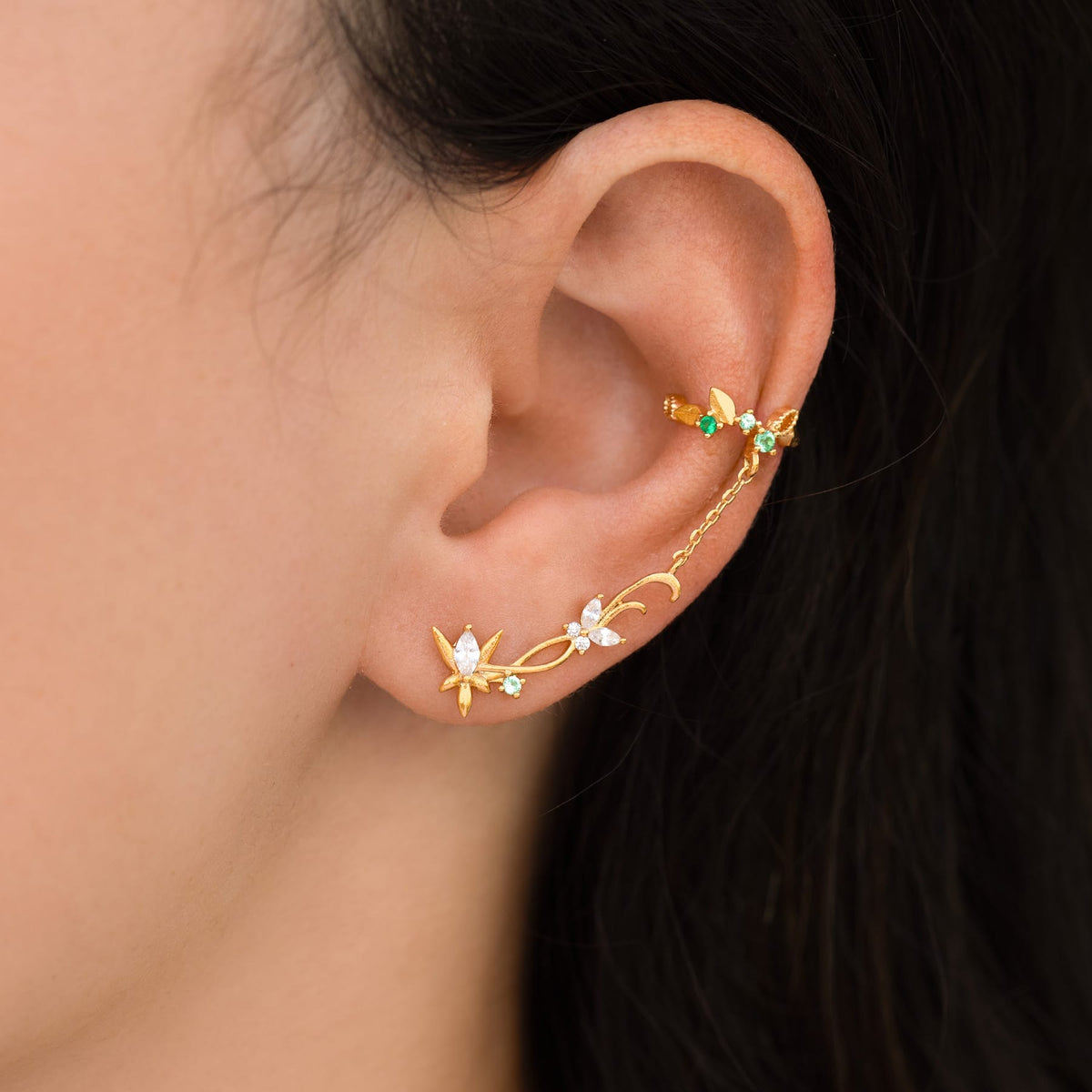 The Lord of the Rings Elven Ear Cuff + Stud