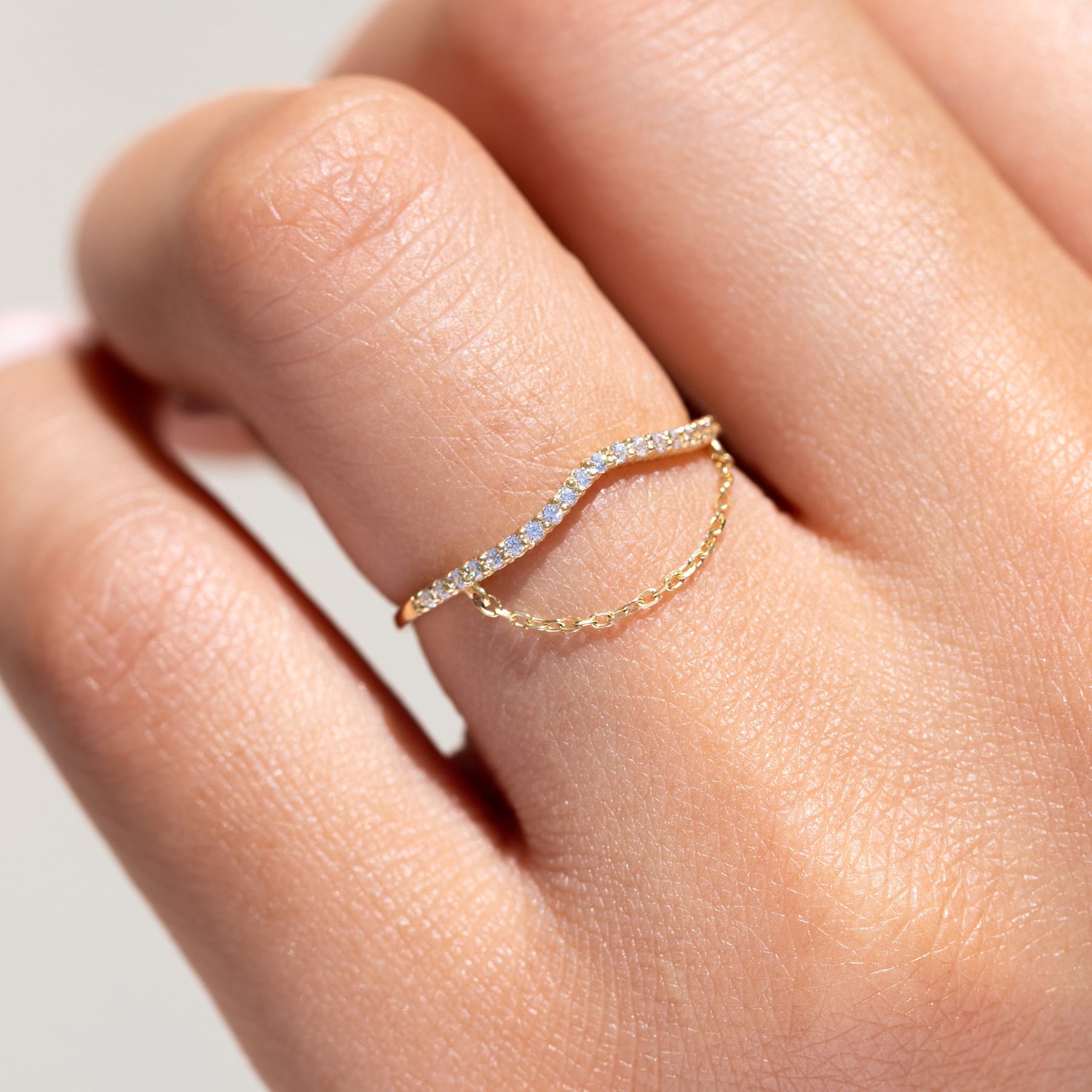 14k Solid Gold Winslet Ring