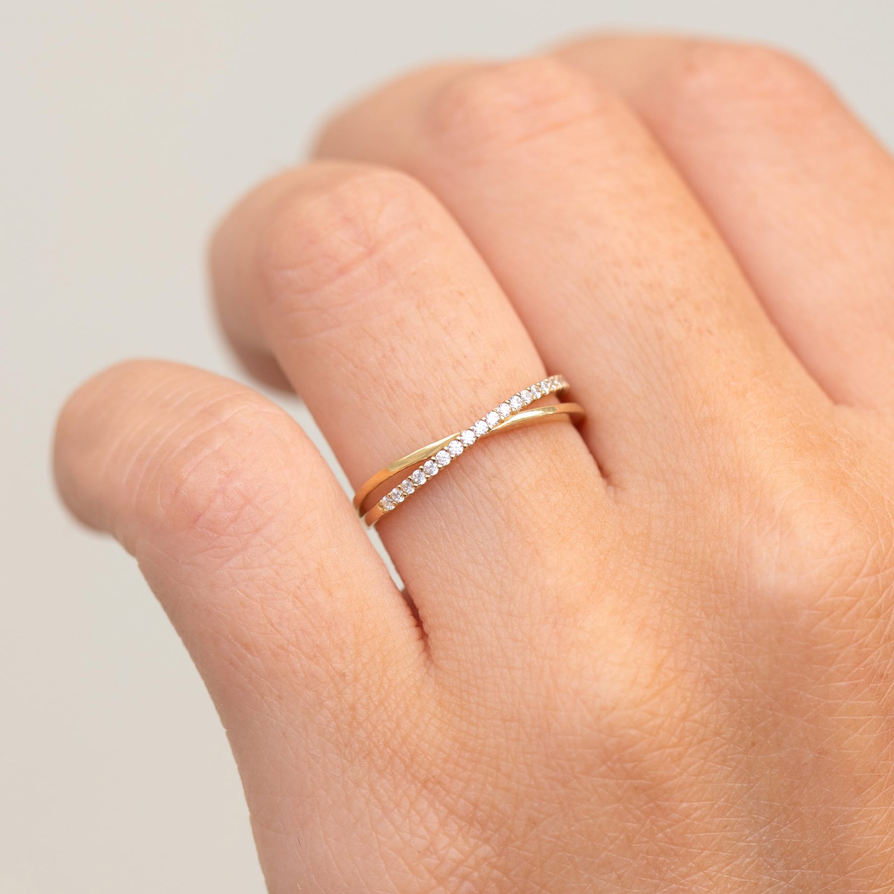 14k Solid Gold Etta Ring