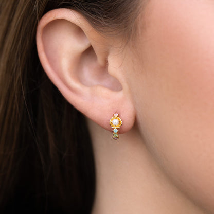 Saltwater Pearl Hoops