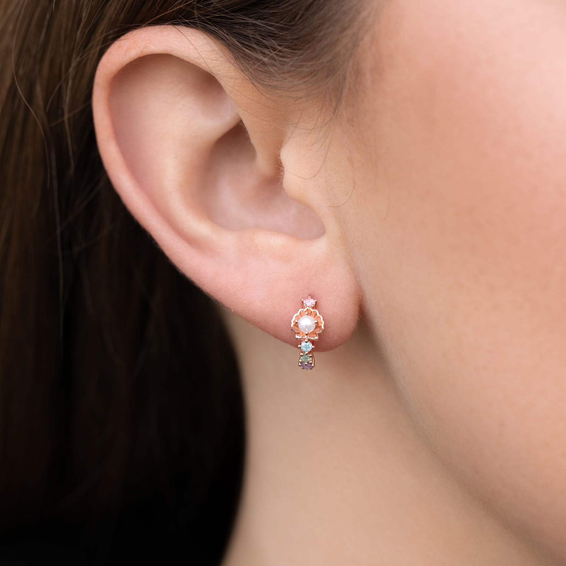 Saltwater Pearl Hoops