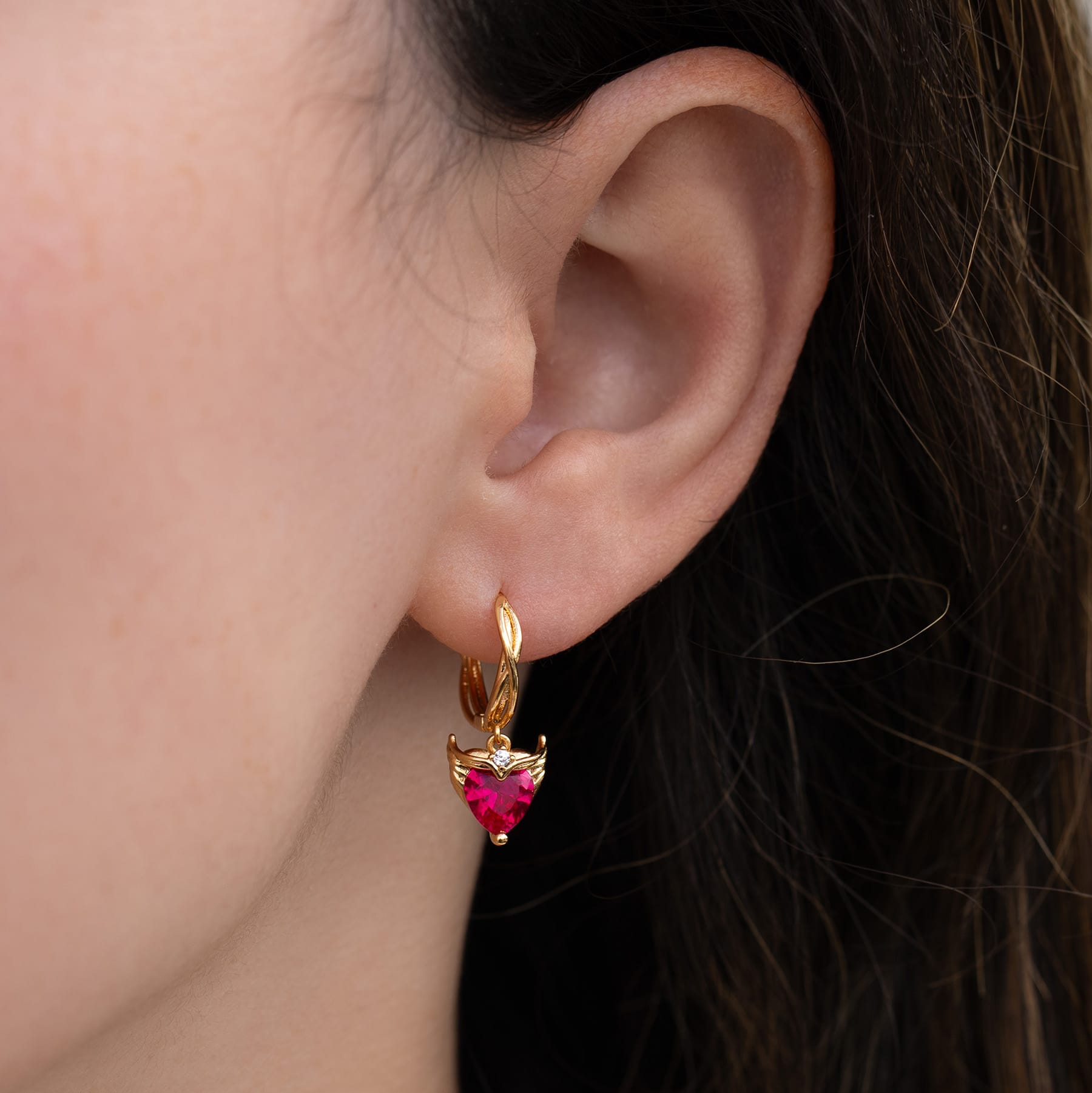 Marvel's Scarlet Witch Heartspell Hoops