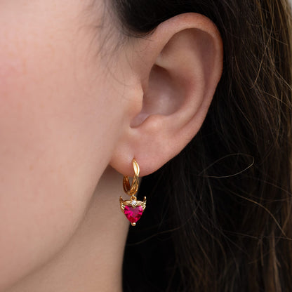 Marvel's Scarlet Witch Heartspell Hoops