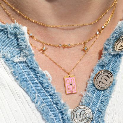 Pixar Monsters, Inc. Boo's Door Necklace