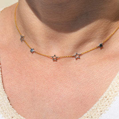 Twinkle Twinkle Two Tone Necklace