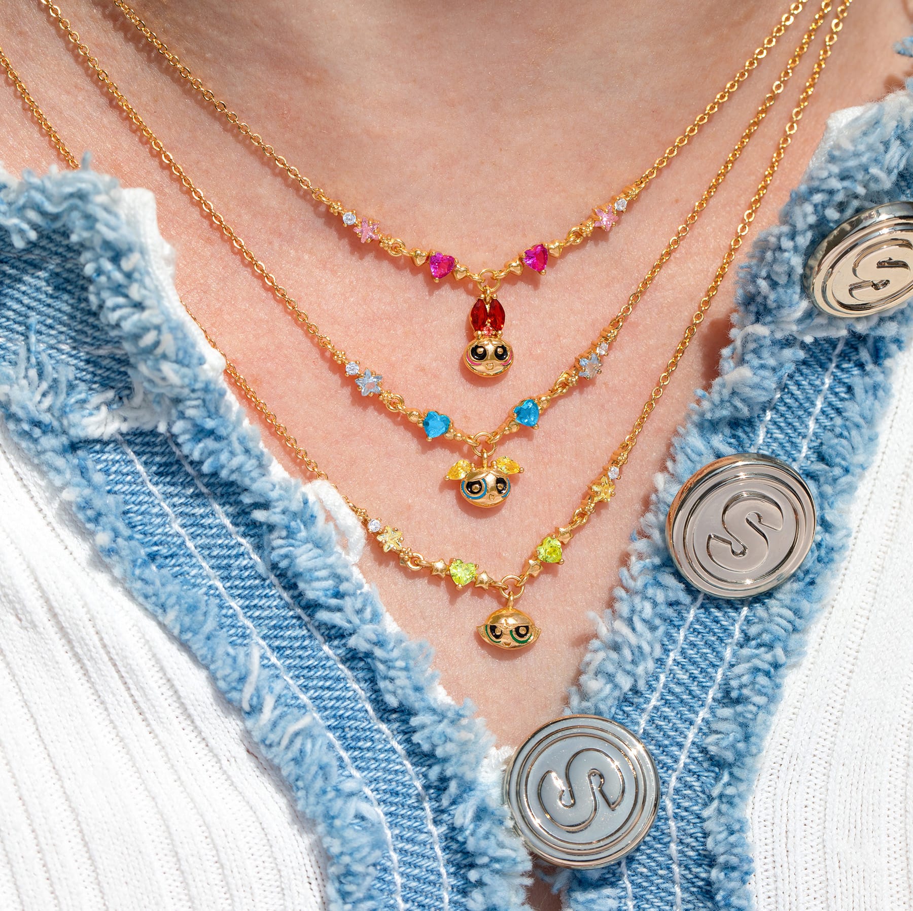 The Powerpuff Girls Bubbles Necklace