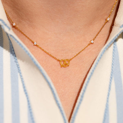 Salted Pretzel Necklace