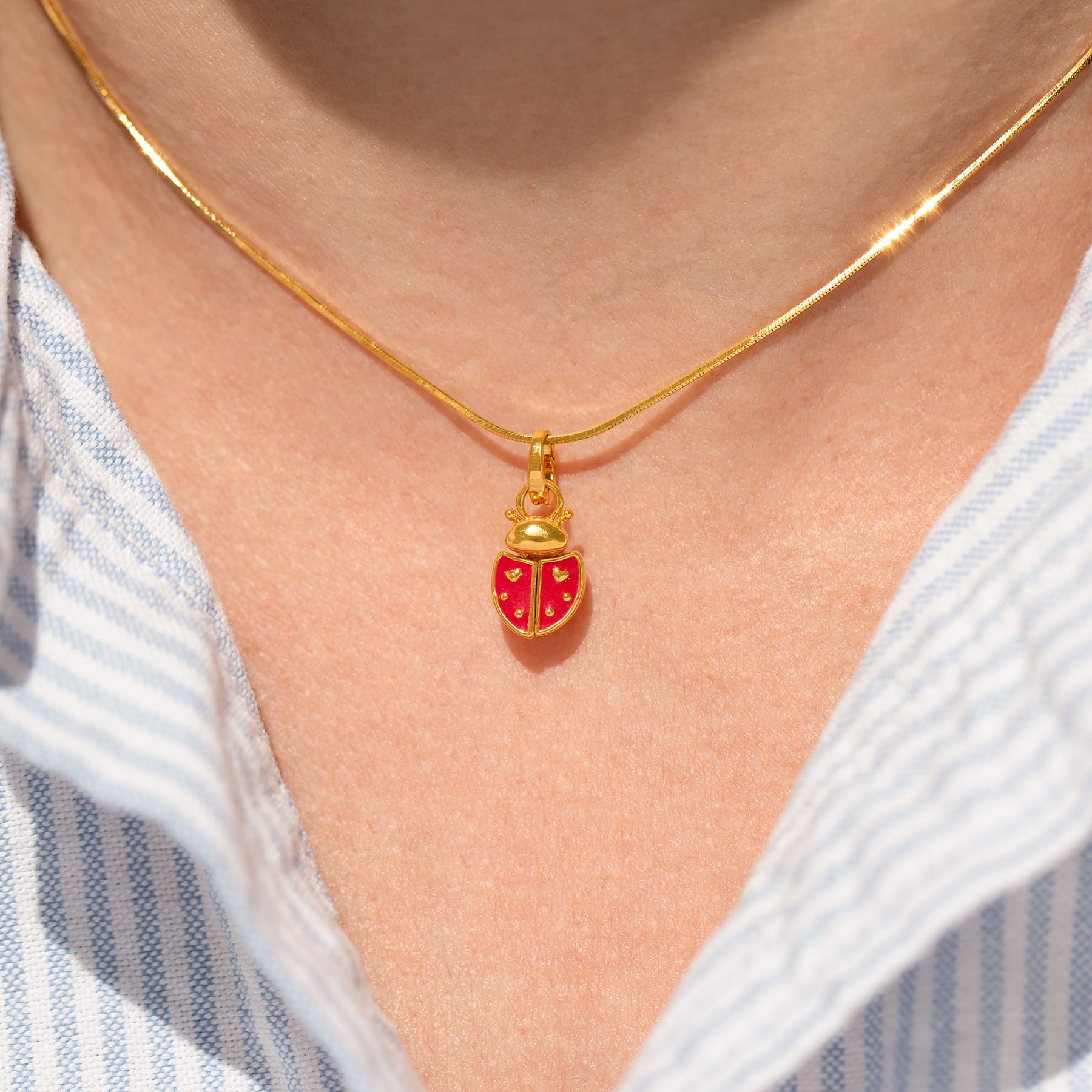 Ladybug Charm Necklace