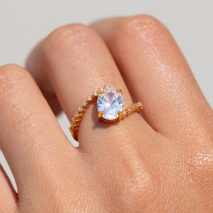 Solitaire Floating Ring