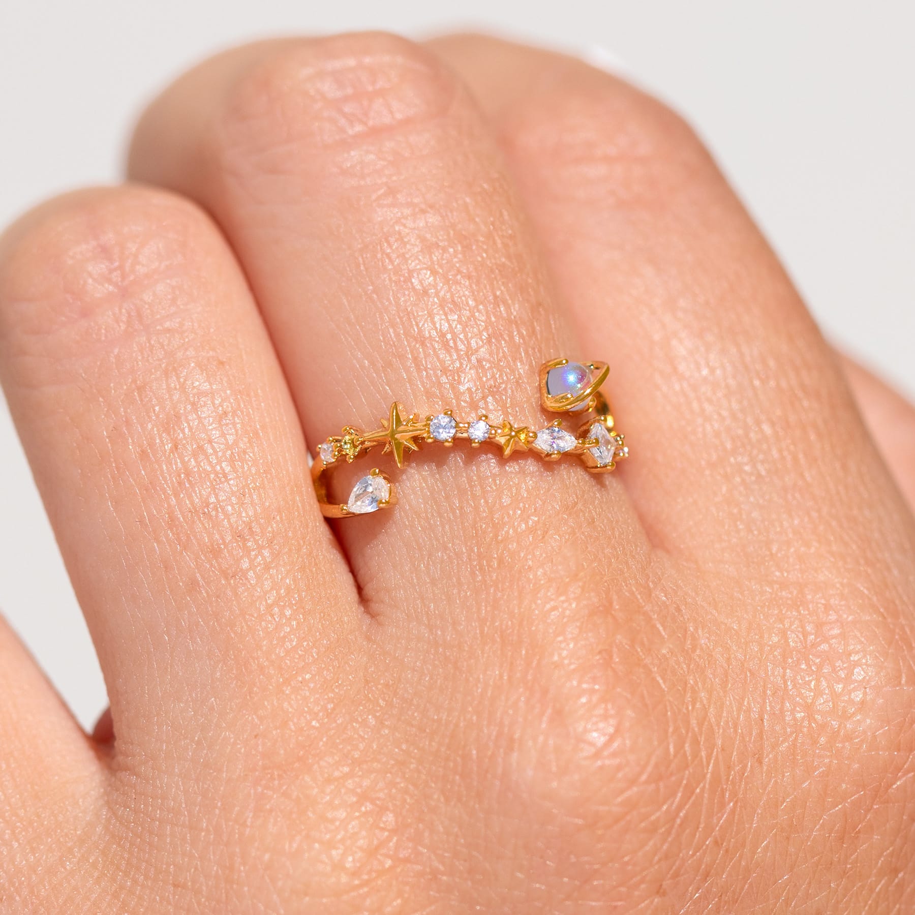 Solar Divide Adjustable Ring