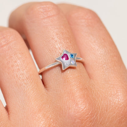 Heart of a Star Sterling Silver Ring