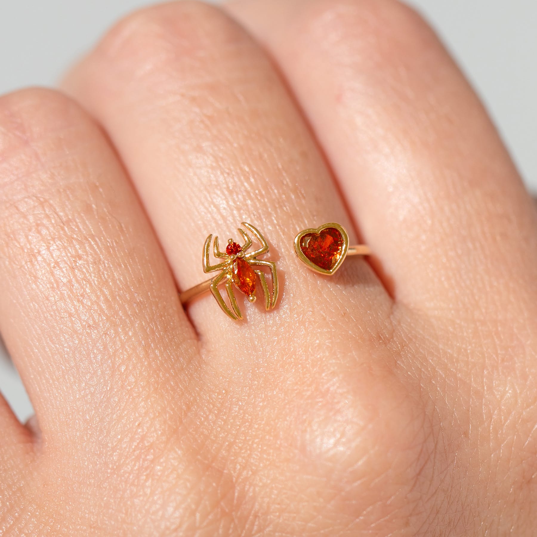 Marvel's Spider-Man Web of Love Adjustable Ring