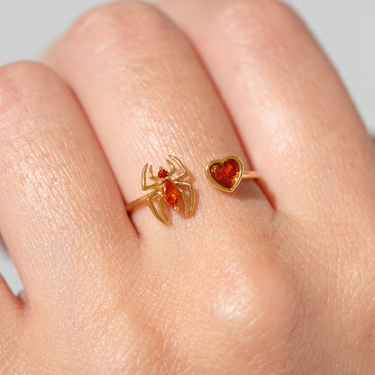 Marvel's Spider-Man Web of Love Adjustable Ring