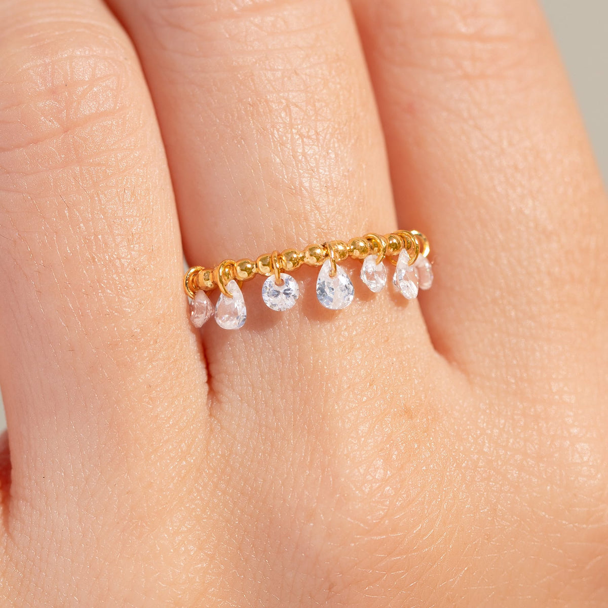Cloud Drifter Dangle Ring