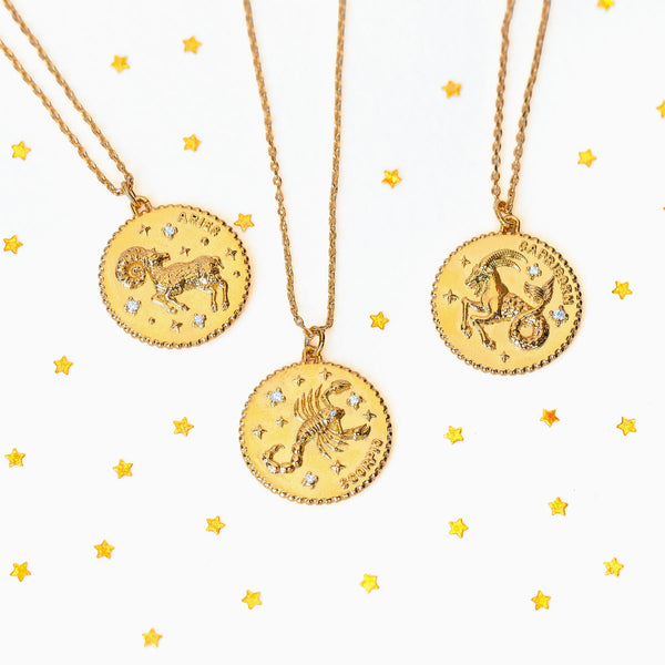 Zodiac Pendant Necklace – Girls Crew