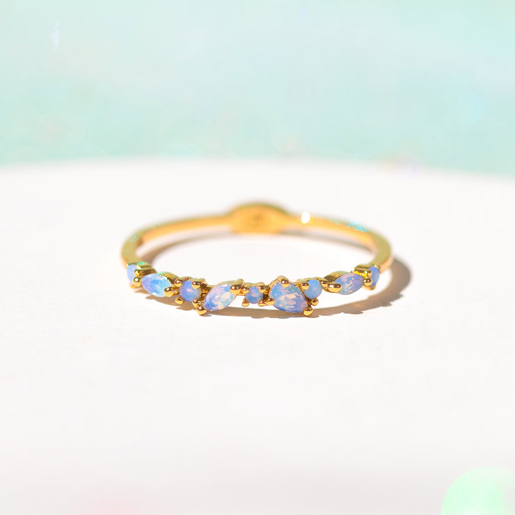 Blue Lily Ring