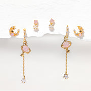 Pink Jupiter Earring Set