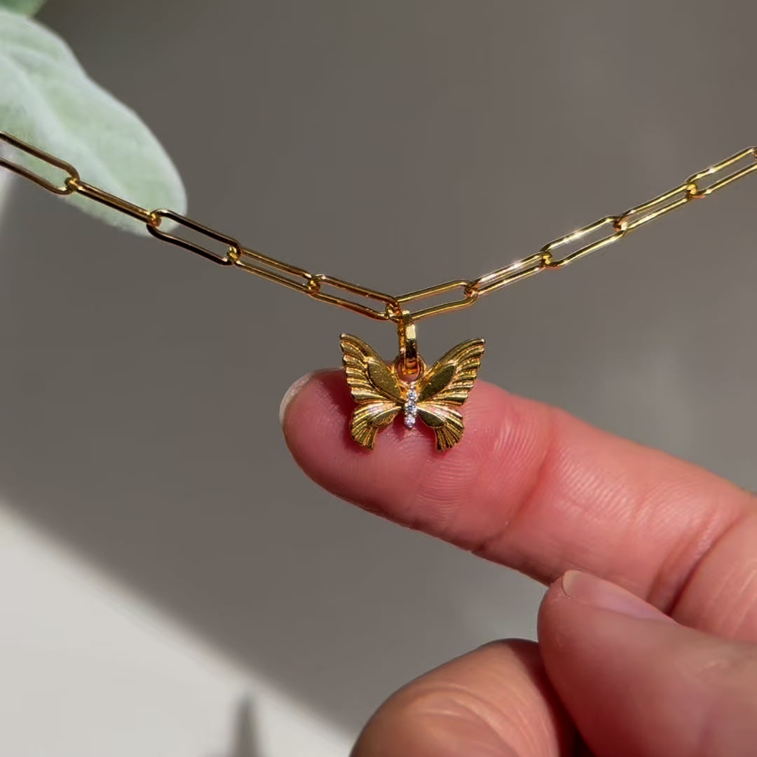 Golden Butterfly Charm