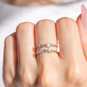 Charming Opal Adjustable Ring