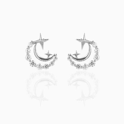 Cutout Moon Studs