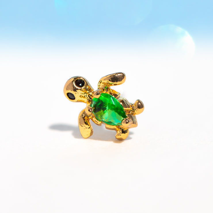 Tiny Turtle Piercing Style Earring