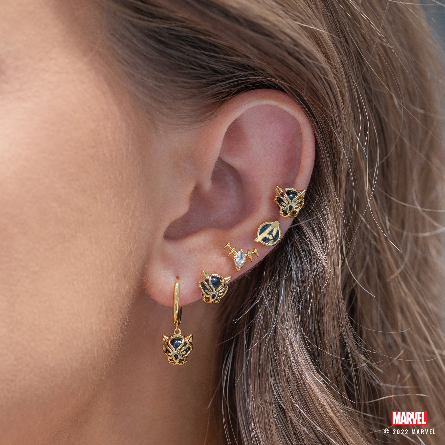 Black Panther Marvel Hoop Earrings  eBay
