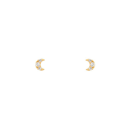 Teeny Tiny Moon Studs