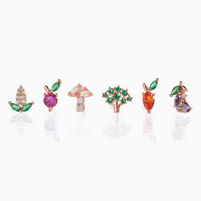 Farmers Market Veggie Stud Set - Gold main image 0