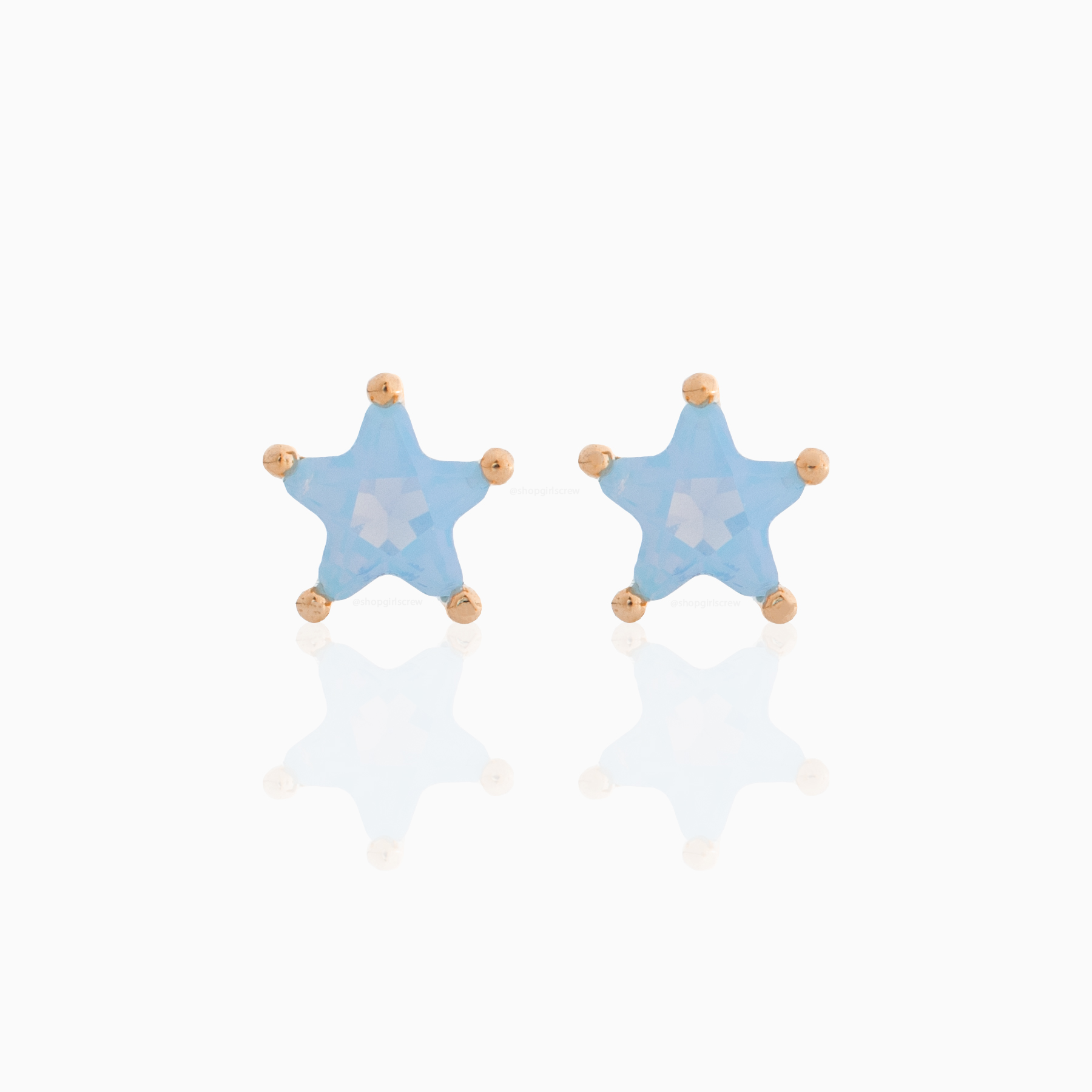 Teeny Tiny Blue Blossom Studs – Girls Crew