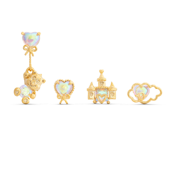 Care Bears Care-a-Lot Bear Stud Set