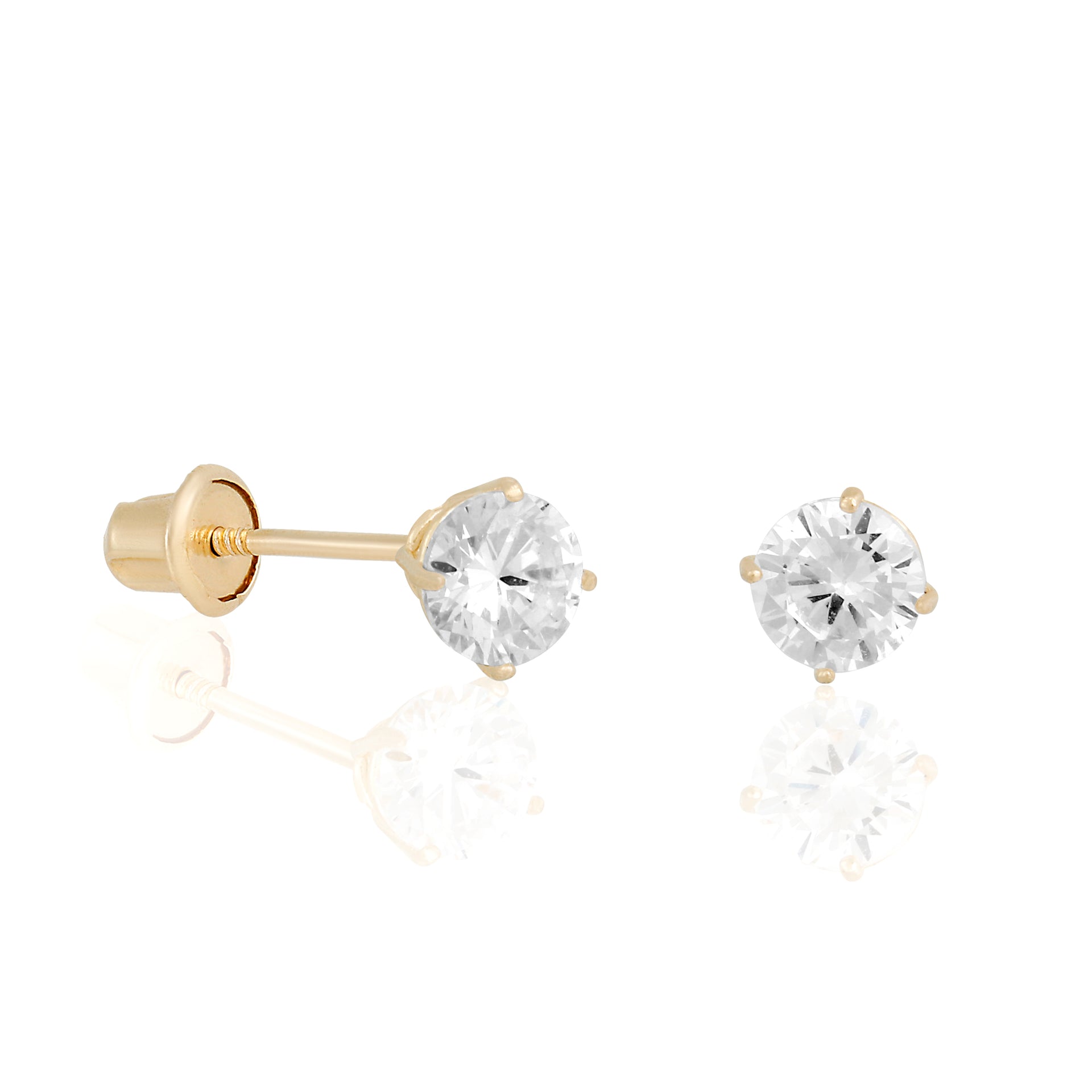 14k Solid Perfect Stud Earrings