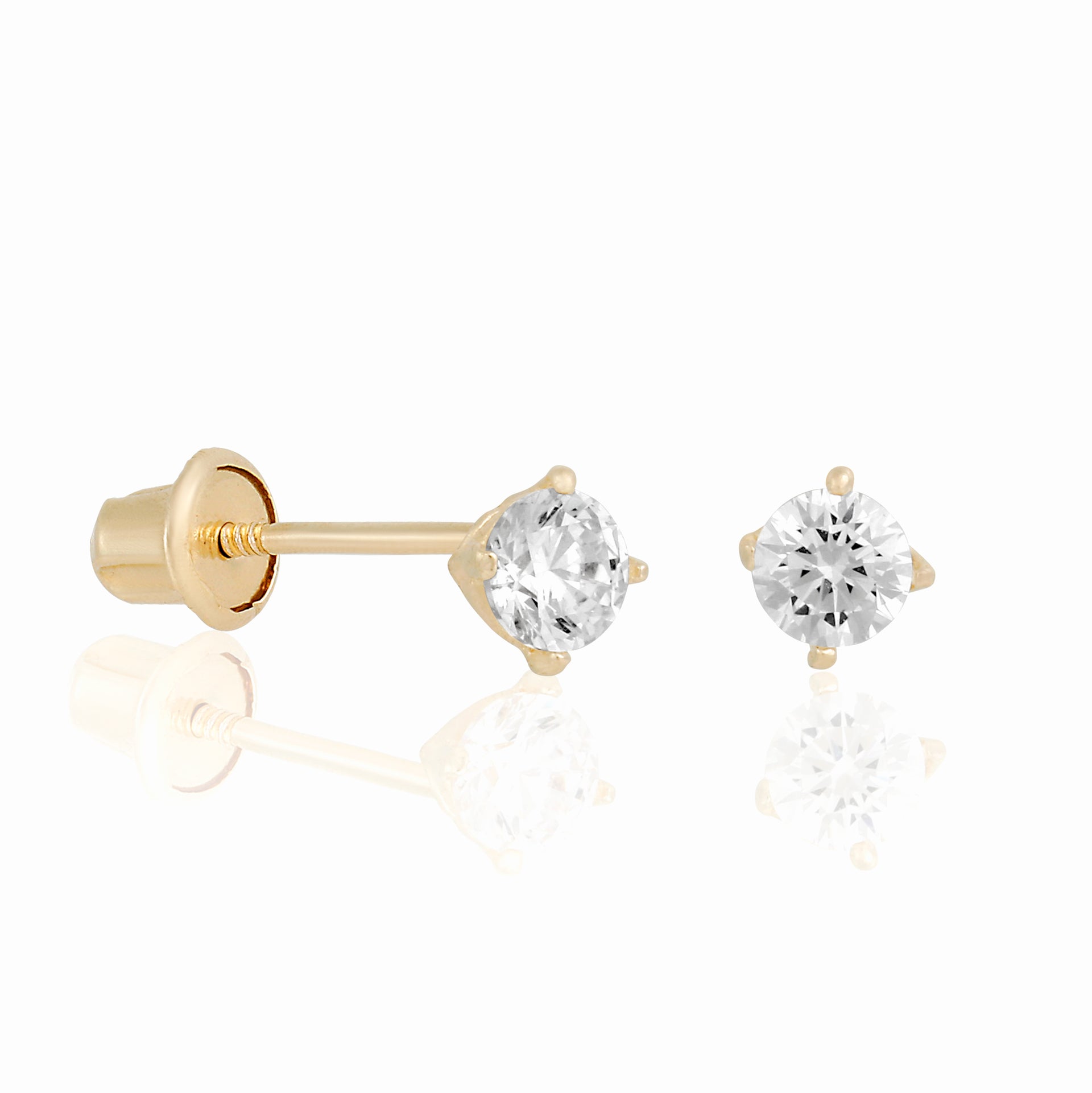 14k Solid Perfect Mini Stud Earrings