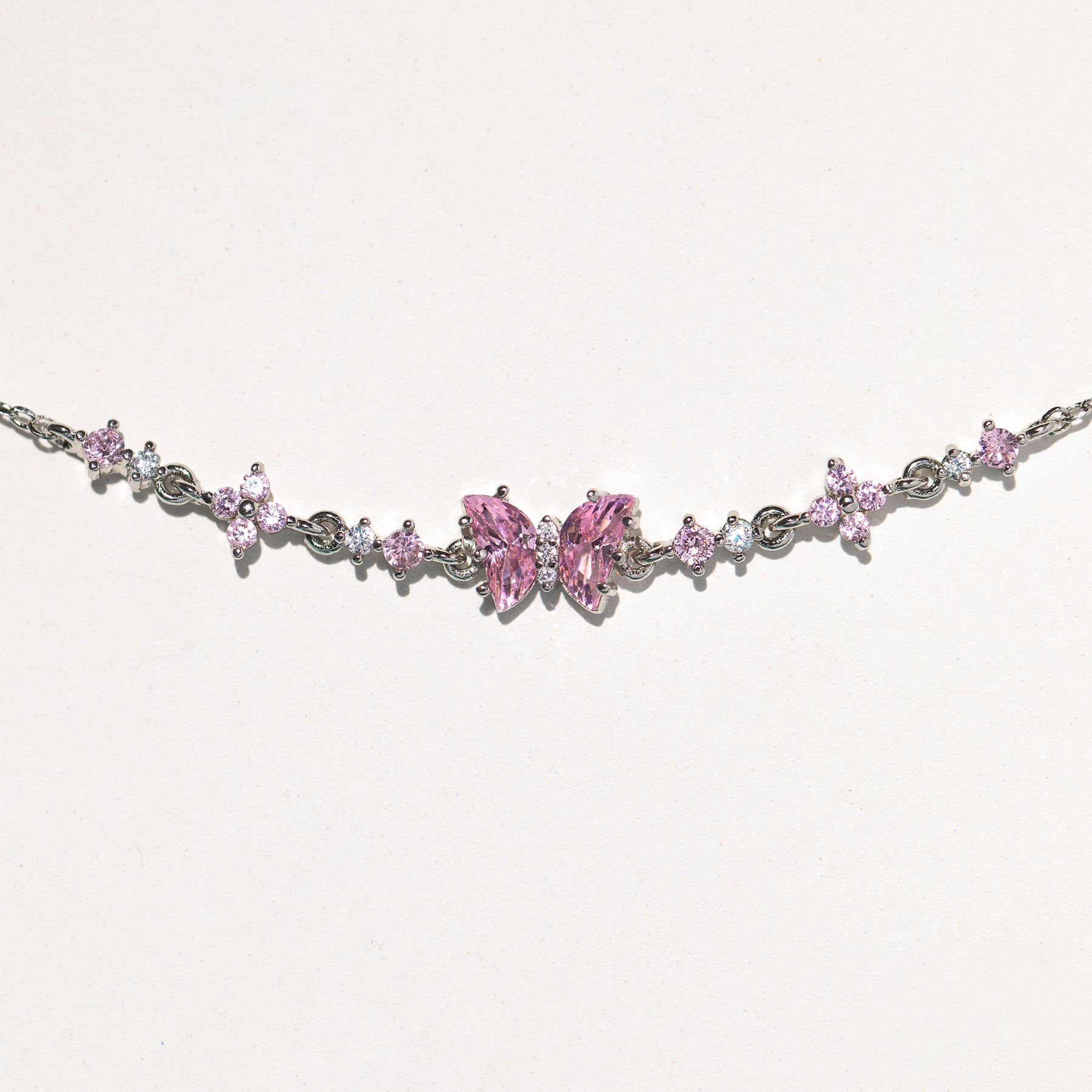 LOUIS VUITTON 18k Flower Diamond/Pink Sapphire Earrings