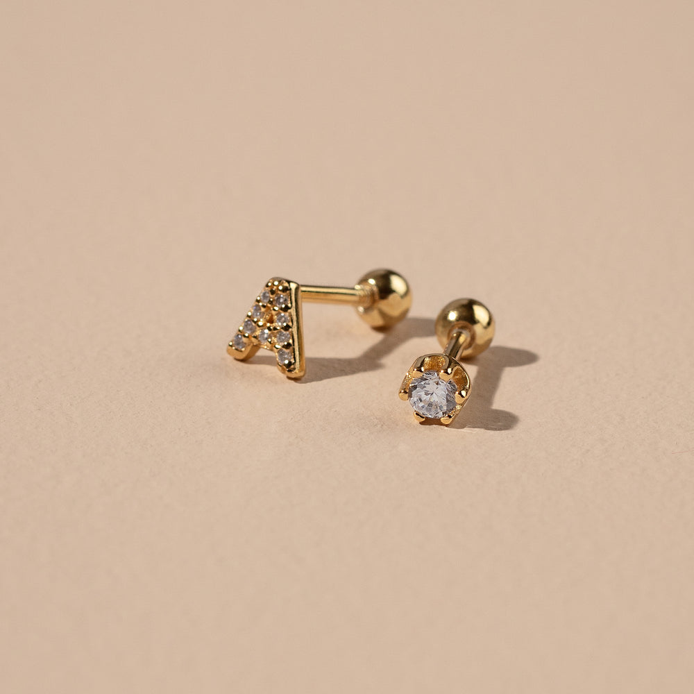 Singapore Initial Studs | GC Luxe | Girls Crew Jewelry