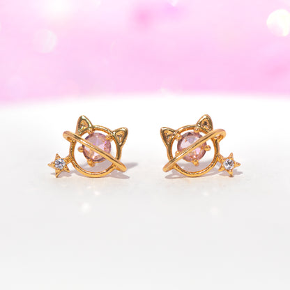 Purrty Planet Studs