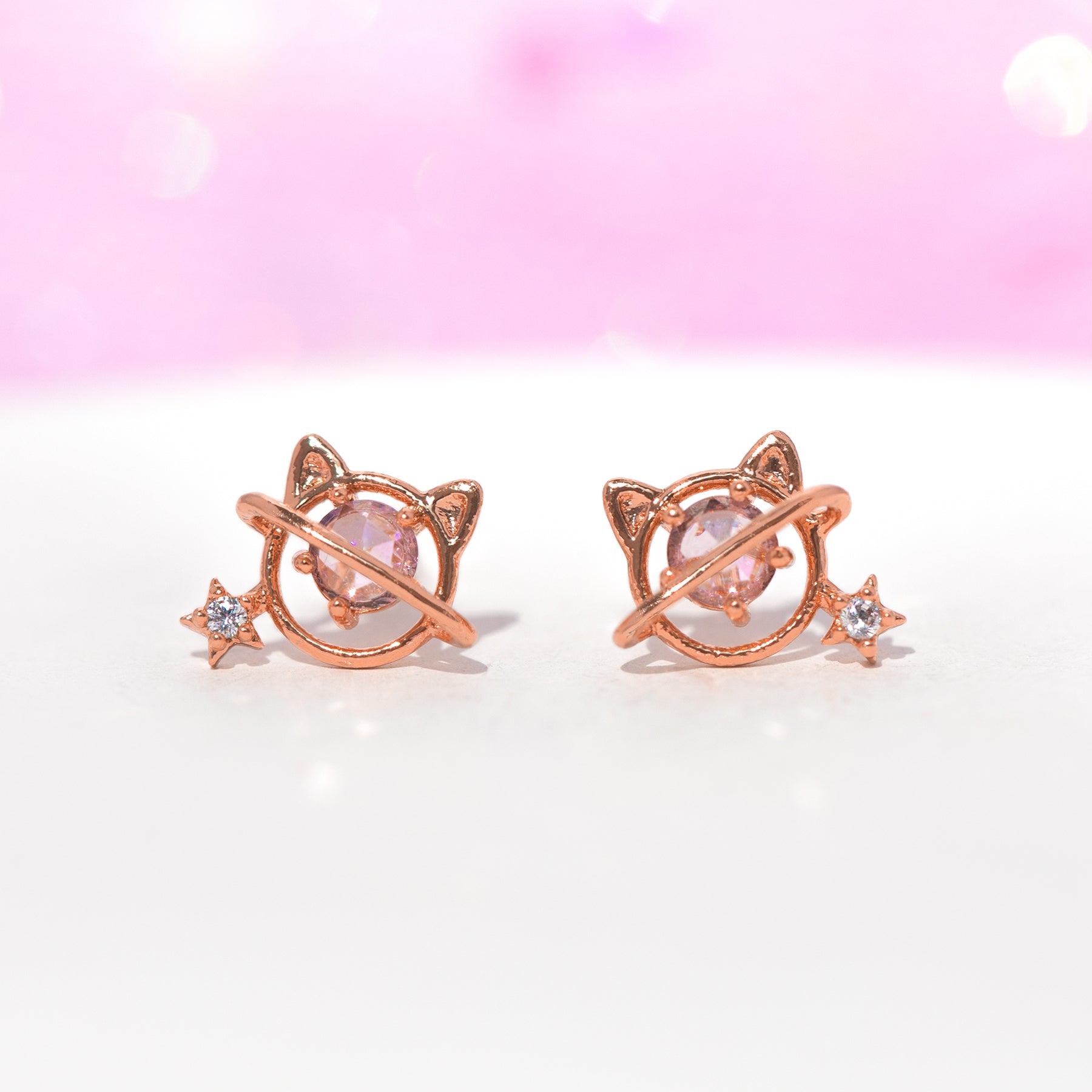 Purrty Planet Studs