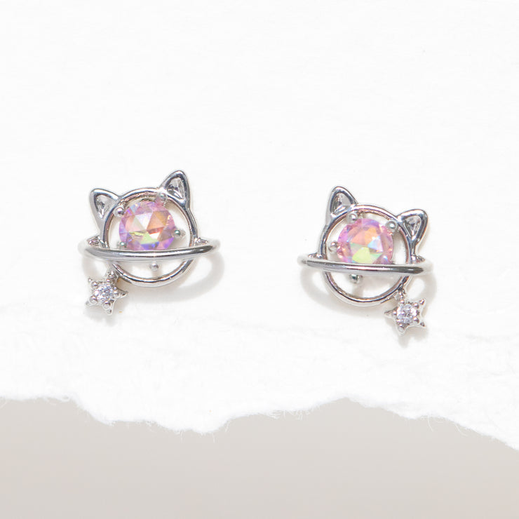 Purrty Planet Studs