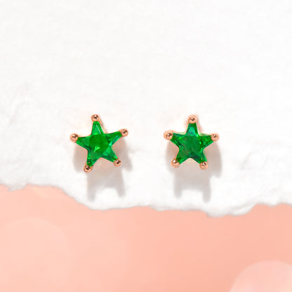 Emerald Starlet Studs