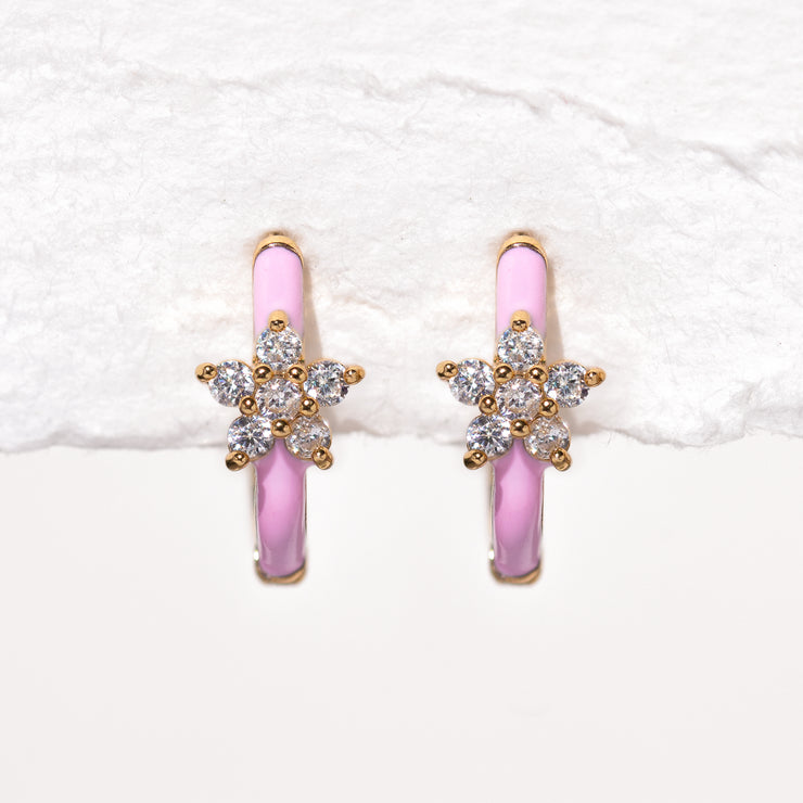 Pinky Azalea Hoops