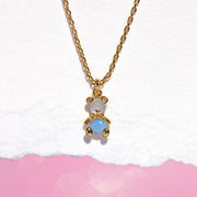 Beary Blue Necklace