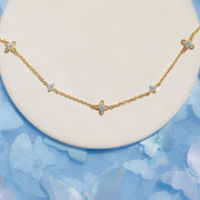 Enchanting Blue Blossom Necklace