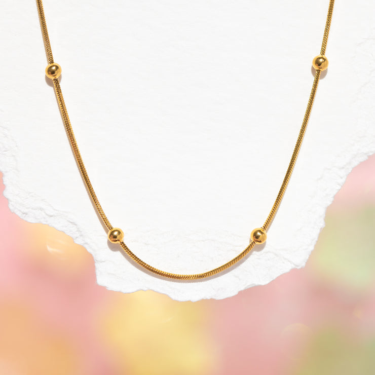 Golden Orbit Necklace