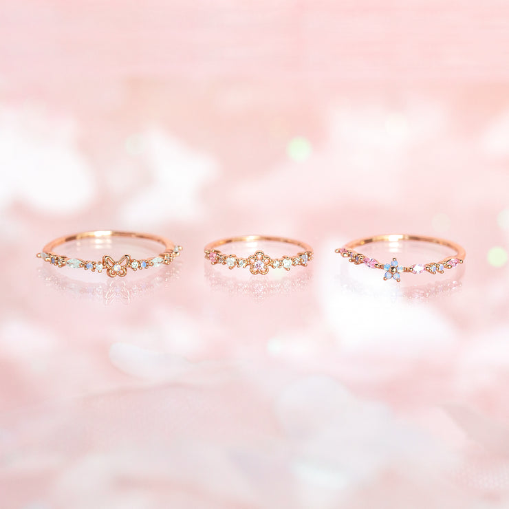 Fresh Bouquet Ring Set