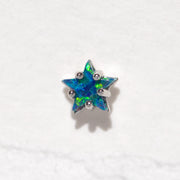 Blue Opal Star Piercing Style Earring
