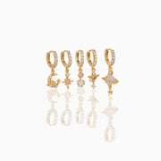 Pink Jupiter Hoop Set
