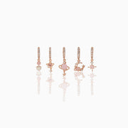 Pink Jupiter Hoop Set